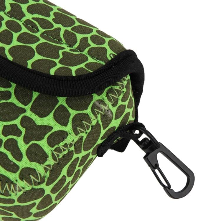 NEOPine GN-5 Leopard Texture GoPro Accessories Waterproof Housing Neoprene Inner Protective Bag Camera Pouch for GoPro HERO5/ 4 /3+ /3 /2 /1(Green)
