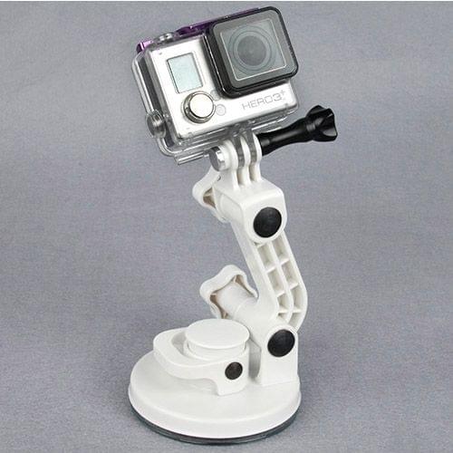 TMC Car Suction Cup Mount + Tripod Adapter + Handle Screw for GoPro  NEW HERO /HERO6   /5 /5 Session /4 Session /4 /3+ /3 /2 /1, Xiaoyi and Other Action Cameras(White)