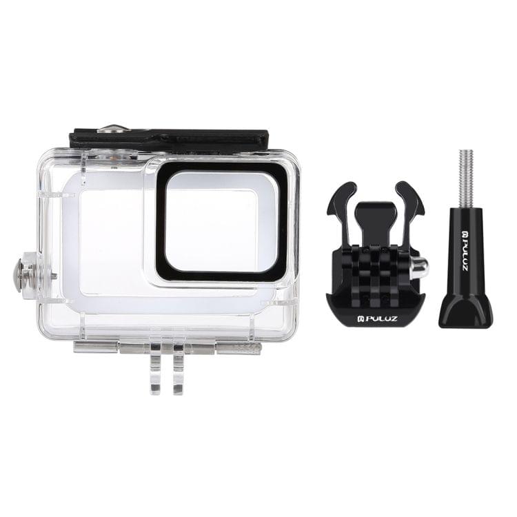 PULUZ 45m Underwater Waterproof Housing Diving Case for GoPro HERO7 Silver / HERO7 White, with Buckle Basic Mount & Screw(Transparent)