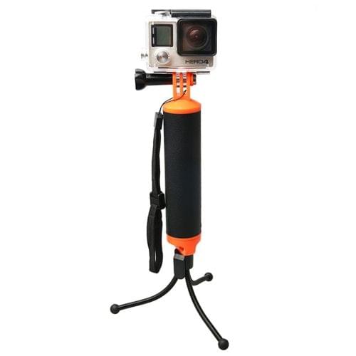 Floating Handle Grip with Tripod Holder & Adjustable Anti-lost Strap for GoPro  NEW HERO /HERO6   /5 /5 Session /4 Session /4 /3+ /3 /2 /1, Xiaoyi and Other Action Cameras