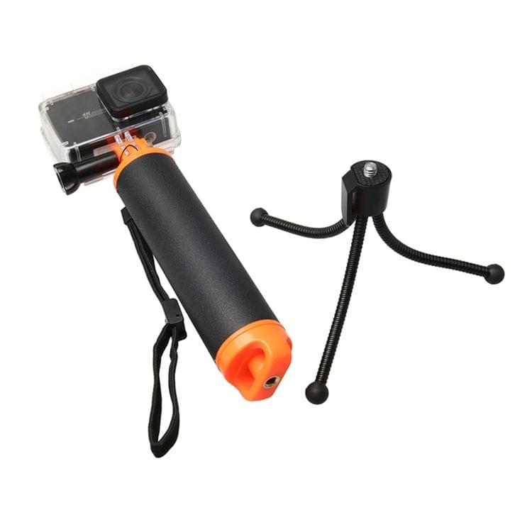 Floating Handle Grip with Tripod Holder & Adjustable Anti-lost Strap for GoPro  NEW HERO /HERO6   /5 /5 Session /4 Session /4 /3+ /3 /2 /1, Xiaoyi and Other Action Cameras