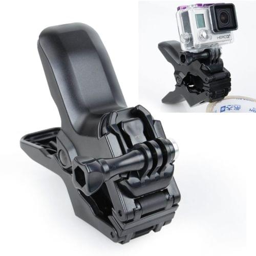 TMC HR219 Jaws Flex Clamp Mount with Buckle & Thumb Screw for GoPro  NEW HERO /HERO6   /5 Session /5 /4 Session /4 /3+ /3 /2 /1, Other Sport Cameras(Black)