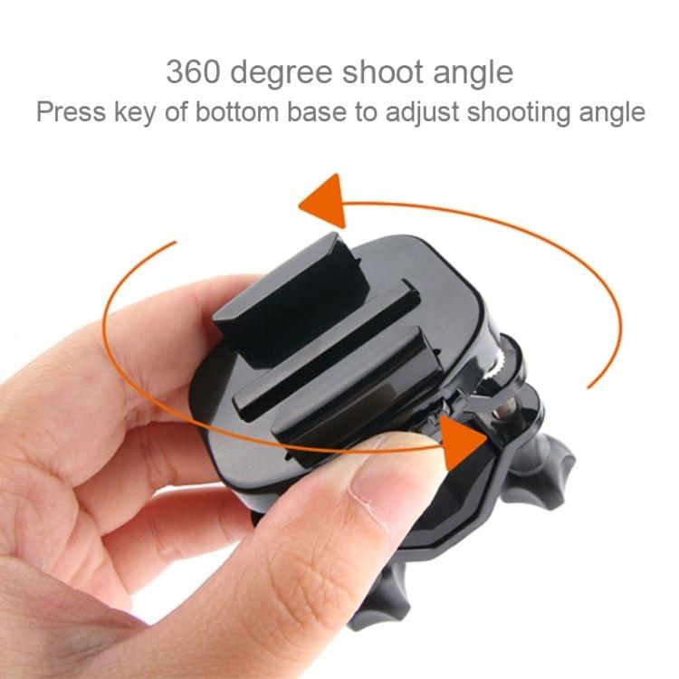 GP432 Bicycle Motorcycle Handlebar Mount for GoPro HERO7 /6 /5 /5 Session /4 Session /4 /3+ /3 /2 /1 / Fusion, Xiaoyi and Other Action Cameras(Black)