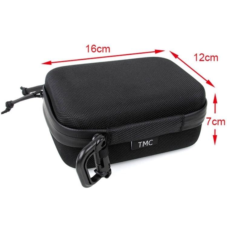 TMC EVA Upgrade Small Storage Case for GoPro  NEW HERO /HERO6   /5 /4 Session /4 /3+ /3 /2 /1, Puluz U6000 and other Sport Cameras Accessories, Size: 16cm x 11cm x7cm(Black)