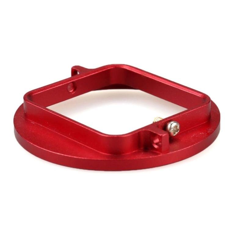 52mm UV Lens Filter Adapter Ring for GoPro HERO 4 / 3+ Rig Cage Case Mount(Red)