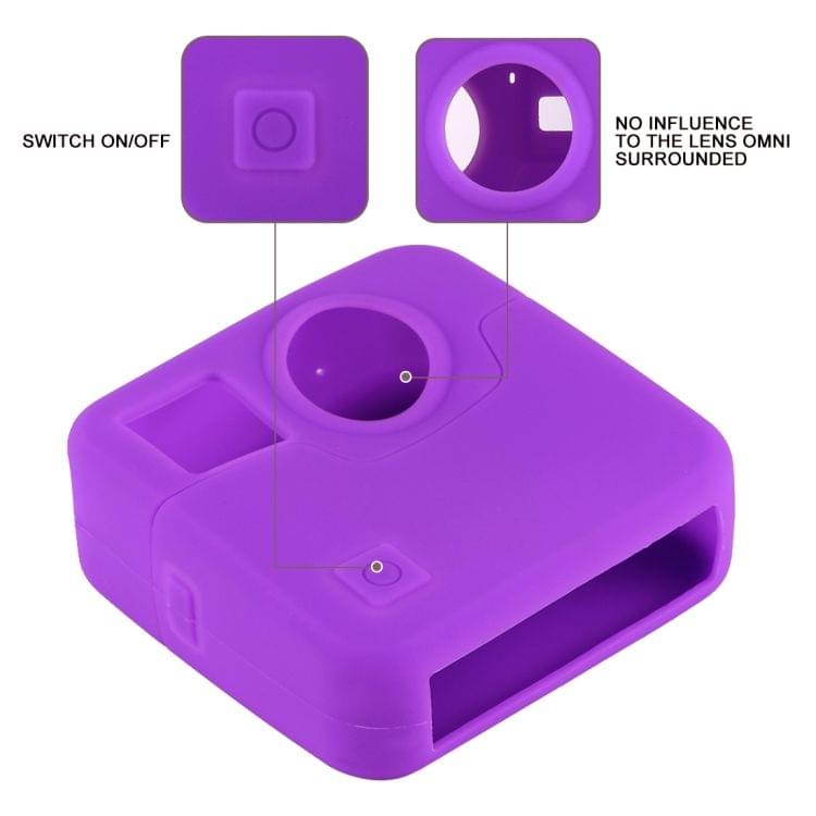 PULUZ for GoPro Fusion Silicone Protective Case(Purple)