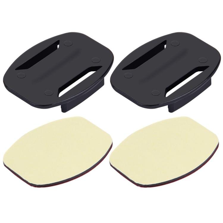 PULUZ 2 Flat Surface Mounts + 2 Adhesive Mount Stickers for GoPro  NEW HERO /HERO6   /5 /5 Session /4 Session /4 /3+ /3 /2 /1, Xiaoyi and Other Action Cameras