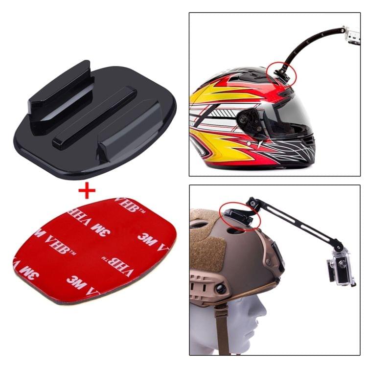 PULUZ 2 Flat Surface Mounts + 2 Adhesive Mount Stickers for GoPro  NEW HERO /HERO6   /5 /5 Session /4 Session /4 /3+ /3 /2 /1, Xiaoyi and Other Action Cameras