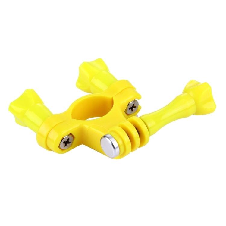 TMC Handlebar Seatpost Pole Mount Bike Moto Bicycle Clamp for GoPro  NEW HERO /HERO6   /5 Session /5 /4 Session /4 /3+ /3 /2 /1, Xiaoyi Sport Cameras(Yellow)