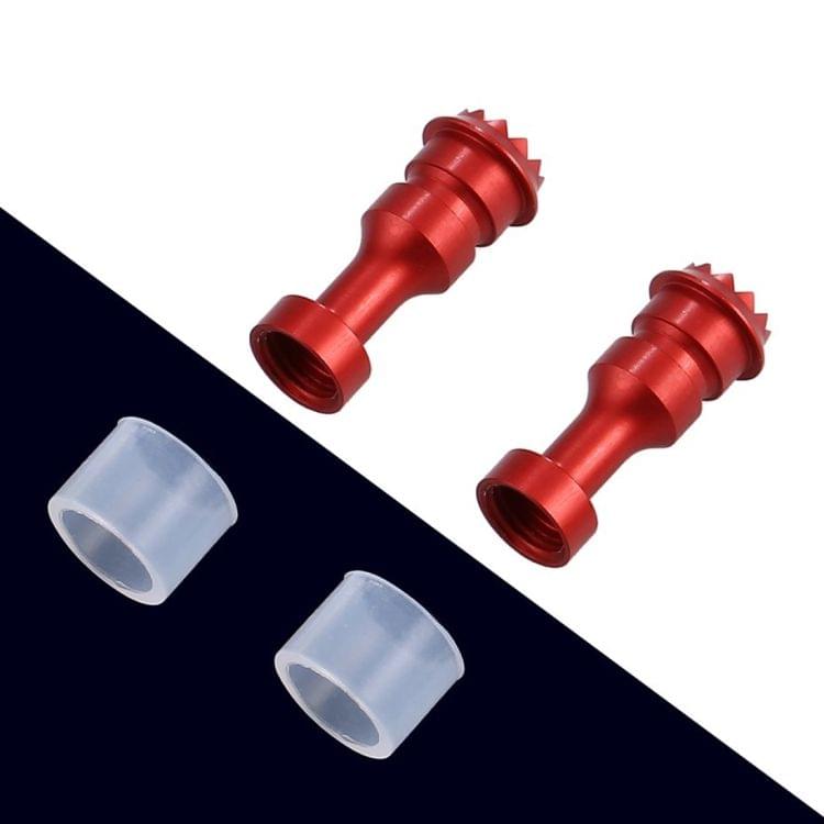 2 PCS CNC Metal Remote Controller Joystick Rocker Thumb Stick for DJI Mavic Air Drone(Red)
