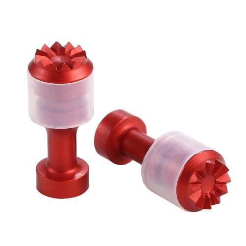 2 PCS CNC Metal Remote Controller Joystick Rocker Thumb Stick for DJI Mavic Air Drone(Red)