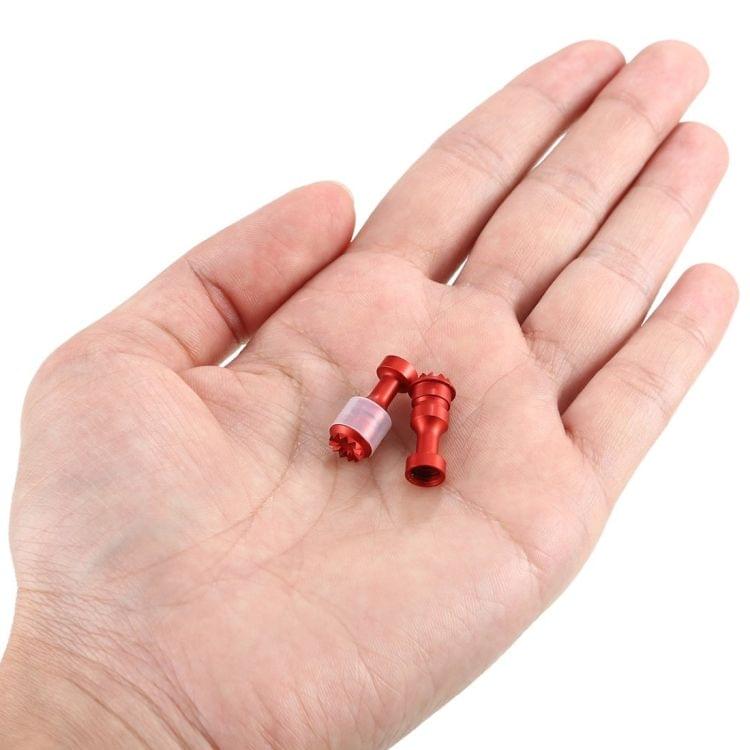 2 PCS CNC Metal Remote Controller Joystick Rocker Thumb Stick for DJI Mavic Air Drone(Red)