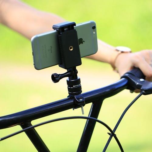PULUZ Selfie Sticks Tripod Mount Adapter Phone Clamp for GoPro HERO5 Session /5 /4 Session /4 /3+ /3 /2 /1, Xiaoyi Sport Camera