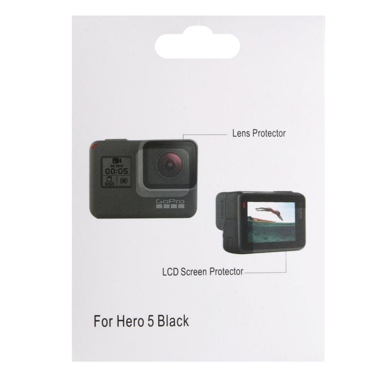 For GoPro HERO7 Black /7 White / 7 Silver /6 /5 Camera Lens Protective Film + LCD Display Screen Protector