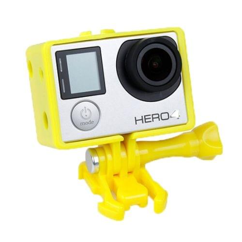 TMC BacPac Frame Mount Housing Case for GoPro HERO4 /3+ /3(Yellow)