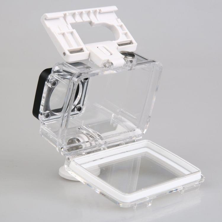 IP68 Waterproof Housing Protective Case with Buckle Basic Mount for Xiaomi Xiaoyi II 4K, Waterproof Depth: 40m(Z16FSK01)(White)