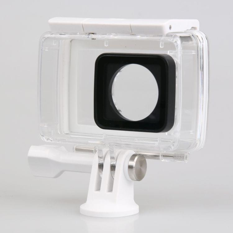 IP68 Waterproof Housing Protective Case with Buckle Basic Mount for Xiaomi Xiaoyi II 4K, Waterproof Depth: 40m(Z16FSK01)(White)