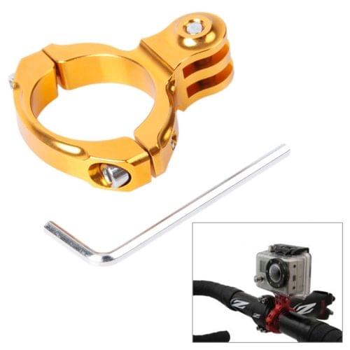TMC HR87 Bike Aluminum Handle Bar Standard Mount for GoPro HERO6 /5 /5 Session /4 Session /4 /3+ /3 /2 /1, Xiaoyi and Other Action Cameras, Internal Diameter: 31.8mm(Gold)