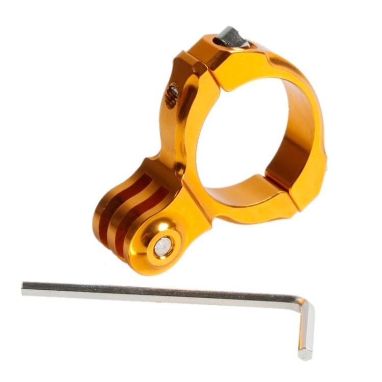 TMC HR87 Bike Aluminum Handle Bar Standard Mount for GoPro HERO6 /5 /5 Session /4 Session /4 /3+ /3 /2 /1, Xiaoyi and Other Action Cameras, Internal Diameter: 31.8mm(Gold)
