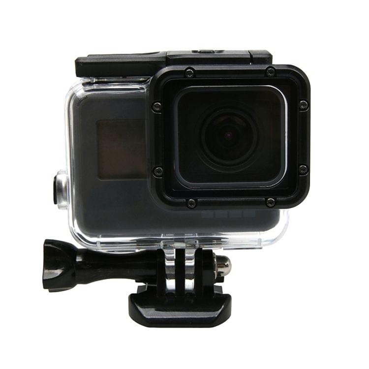 For GoPro  NEW HERO /HERO6   /5 Touch Screen 45m Waterproof Housing Protective Case with Buckle Basic Mount & Screw, No Need to Remove Lens