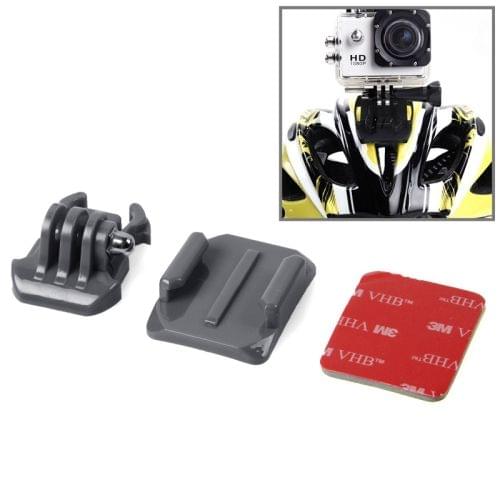HR67 SIXXY Gopro Helmet Curved Surface + 3M VHB Sticker + Mount Stand Kit for GoPro NEW HERO / HERO7 /6 /5 /5 Session /4 Session /4 /3+ /3 /2 /1, Xiaoyi and Other Action Cameras(Grey)