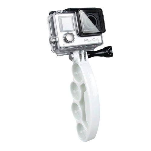 TMC HR239 Knuckles Fingers Grip with  Thumb Screw for GoPro  NEW HERO /HERO6   /5 /5 Session /4 Session /4 /3+ /3 /2 /1, Xiaoyi and Other Action Cameras(White)