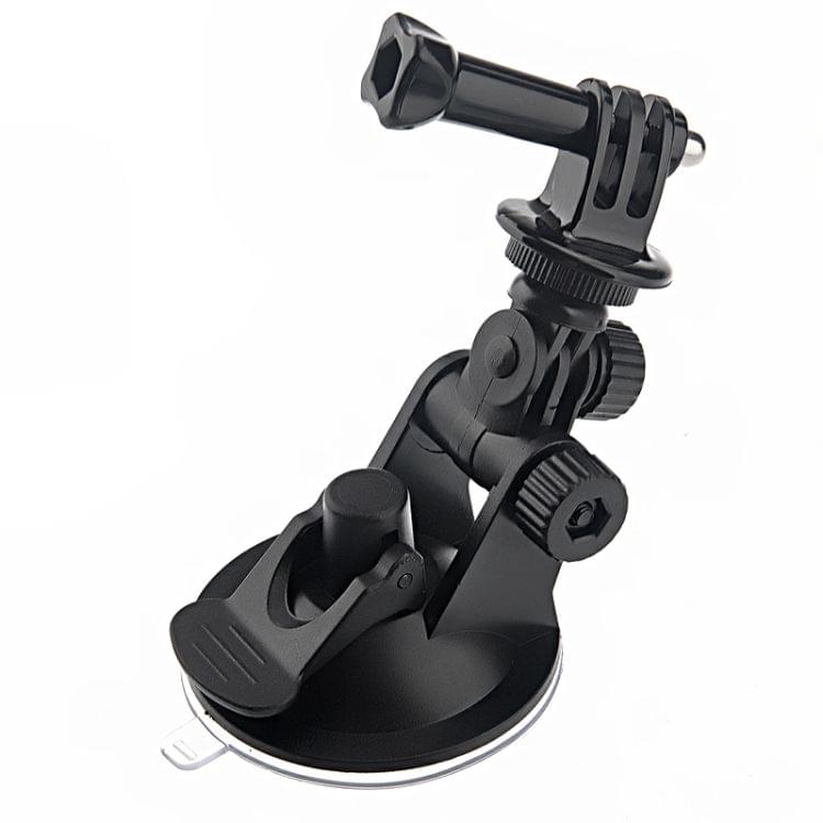 ST-51 Mini Car Suction Cup Tripod Adapter + 7CM Diameter Base Mount for GoPro  NEW HERO /HERO6   /5 /5 Session /4 Session /4 /3+ /3 /2 /1, Xiaoyi and Other Action Cameras(Black)