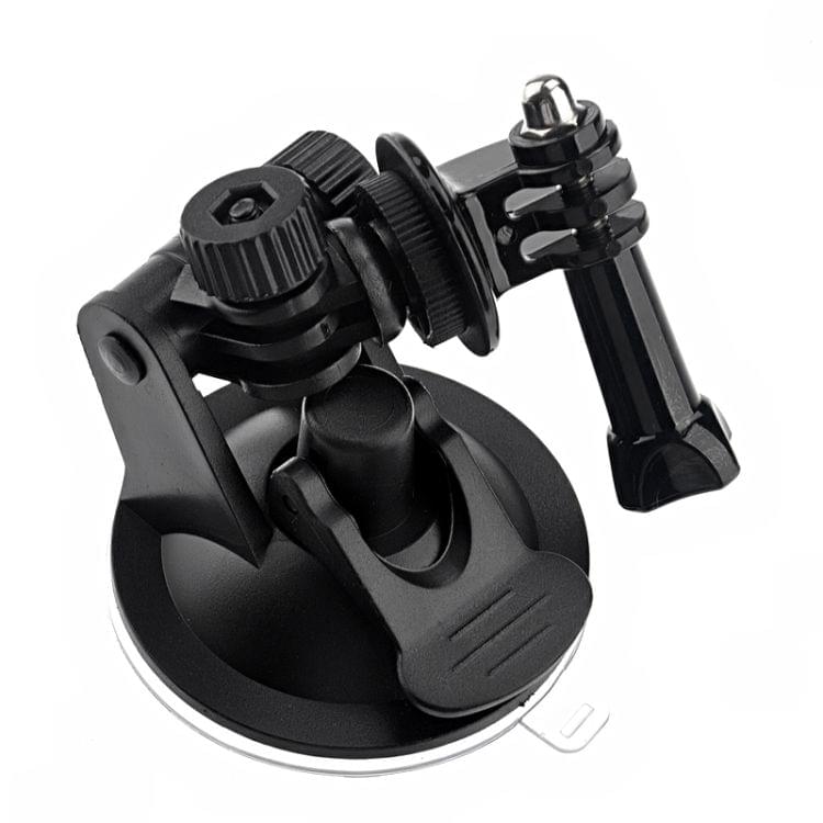 ST-51 Mini Car Suction Cup Tripod Adapter + 7CM Diameter Base Mount for GoPro  NEW HERO /HERO6   /5 /5 Session /4 Session /4 /3+ /3 /2 /1, Xiaoyi and Other Action Cameras(Black)