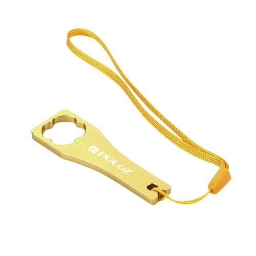 PULUZ CNC Aluminum Alloy Tighten Screw Cap Wrench Tool for GoPro  NEW HERO /HERO6   /5 /5 Session /4 Session /4 /3+ /3 /2 /1, Xiaoyi and Other Action Cameras(Gold)
