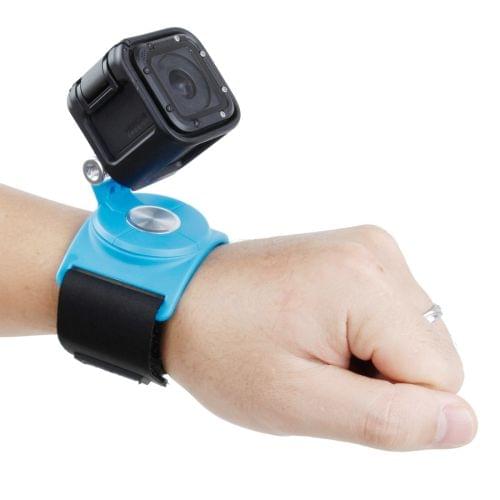 TMC HR357 360-degree Rotation Mount with Straps for GoPro  NEW HERO /HERO6   /5 /5 Session /4 Session /4 /3+ /3 /2 /1, Xiaoyi and Other Action Cameras(Blue)