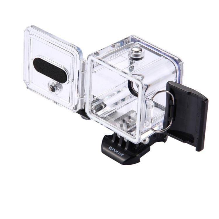 PULUZ 30m Underwater Waterproof Housing Diving Protective Case for GoPro HERO5 Session /HERO4 Session /HERO Session, with Buckle Basic Mount & Screw