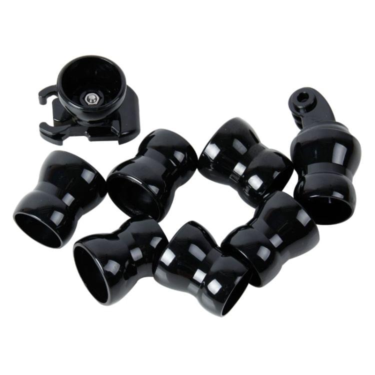 TMC HR127V2 7 Joint 360 Degrees Rotation Adjustable Neck for GoPro  NEW HERO /HERO6   /5 /5 Session /4 Session /4 /3+ /3 /2 /1, Xiaoyi and Other Action Cameras Flex Clamp Mount V2