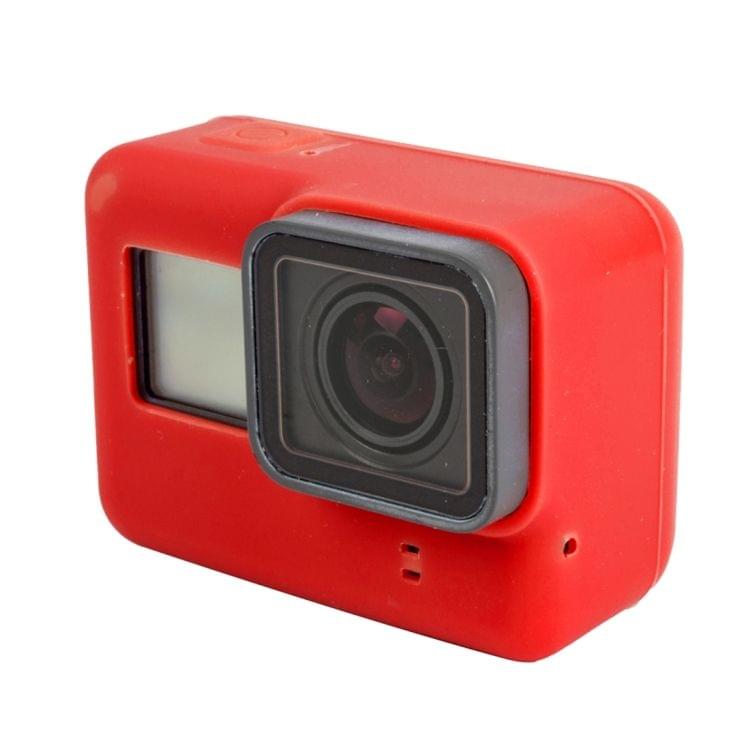 For GoPro HERO5 Silicone Housing Protective Case Cover Shell(Red)