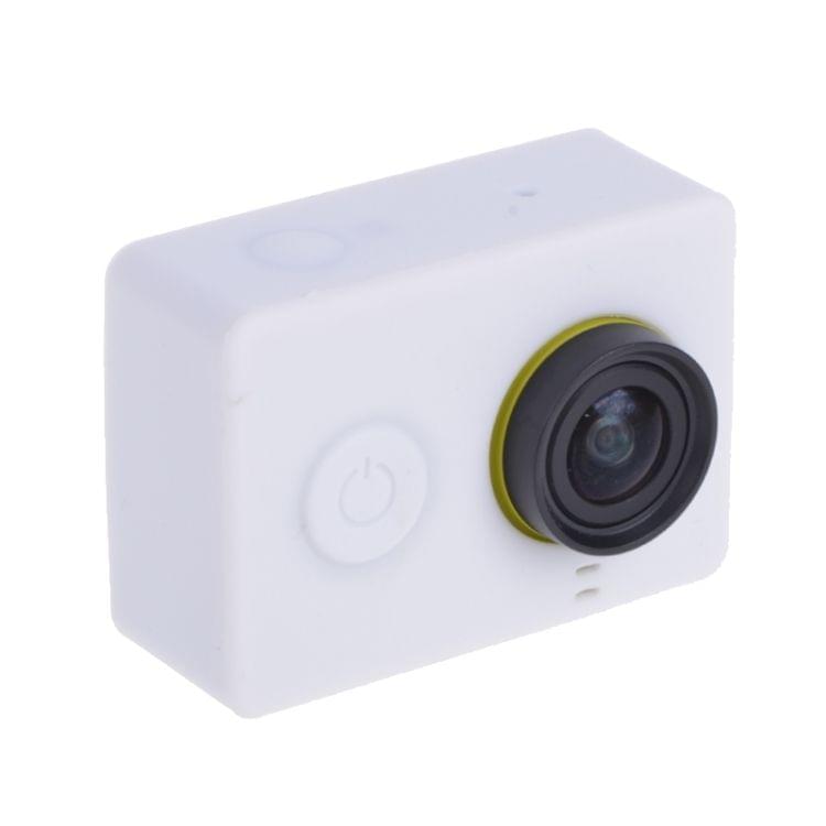 XM03 Silicone Gel Protective Case for Xiaomi Yi Sport Camera(White)