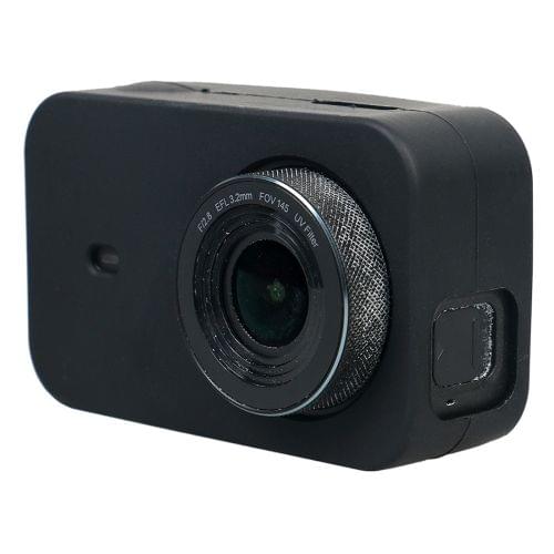 For Xiaomi Mijia Small Camera Silicone Protective Case with Lens Cover(Black)