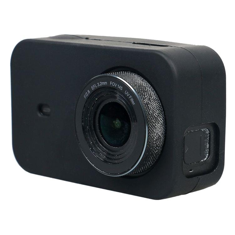 For Xiaomi Mijia Small Camera Silicone Protective Case with Lens Cover(Black)