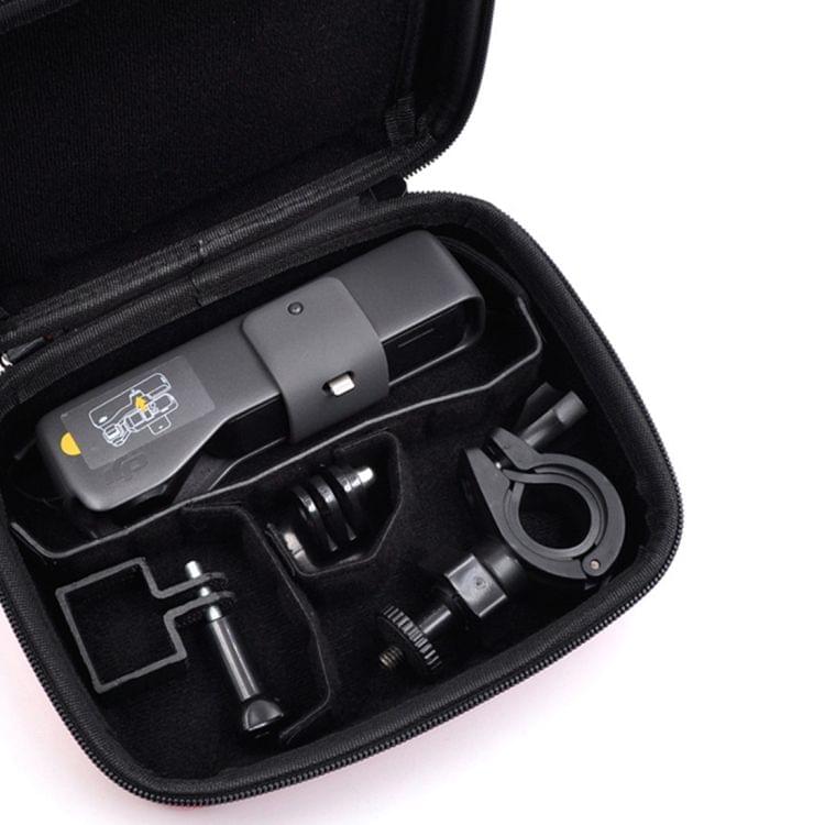 STARTRC Carbon Texture Waterproof PU Storage Bag for DJI OSMO Pocket Gimble Camera(Black)