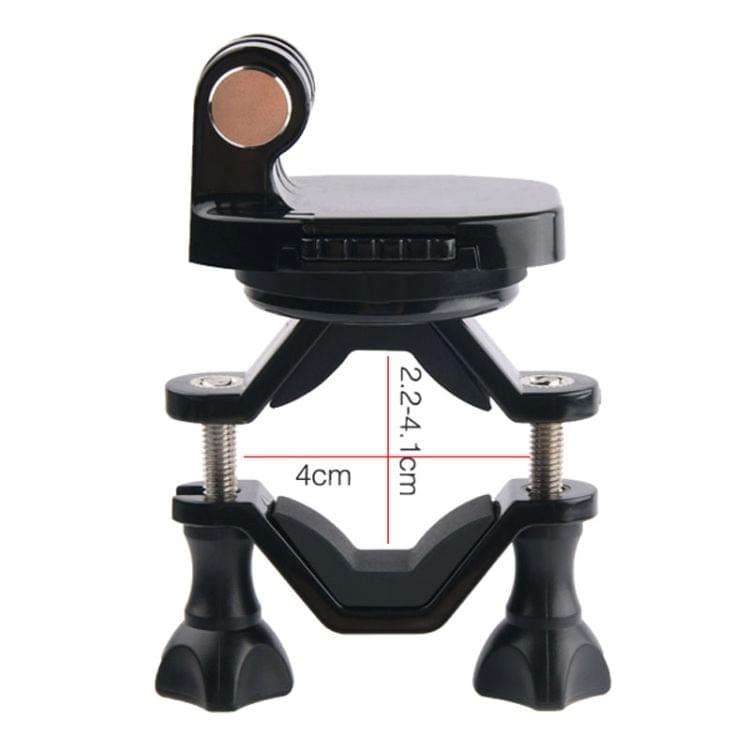 GP433 Bicycle Motorcycle Handlebar Mount for GoPro HERO7 /6 /5 /5 Session /4 Session /4 /3+ /3 /2 /1 / Fusion, Xiaoyi and Other Action Cameras(Black)