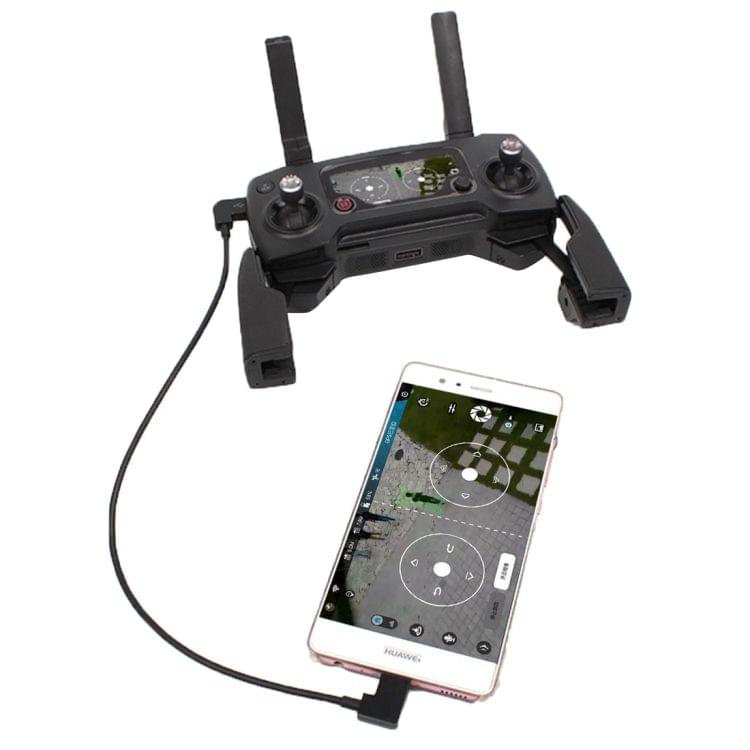 30cm Micro USB to USB-C / Type-C Converting Data Cable Connector for DJI MAVIC PRO & SPARK Remote Controller, Smartphones, Tablets