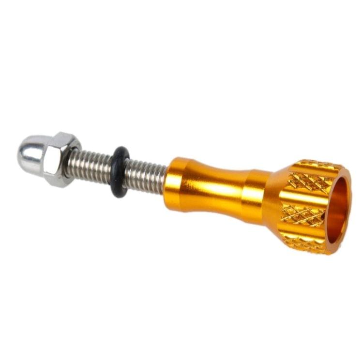TMC Aluminum Mini Thumb Knob Stainless Bolt Screw for GoPro  NEW HERO /HERO6   /5 /5 Session /4 Session /4 /3+ /3 /2 /1, Xiaoyi and Other Action Cameras, Length: 5cm(Gold)
