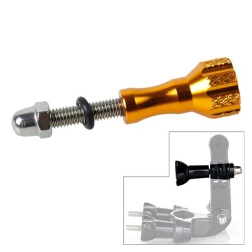TMC Aluminum Mini Thumb Knob Stainless Bolt Screw for GoPro  NEW HERO /HERO6   /5 /5 Session /4 Session /4 /3+ /3 /2 /1, Xiaoyi and Other Action Cameras, Length: 5cm(Gold)