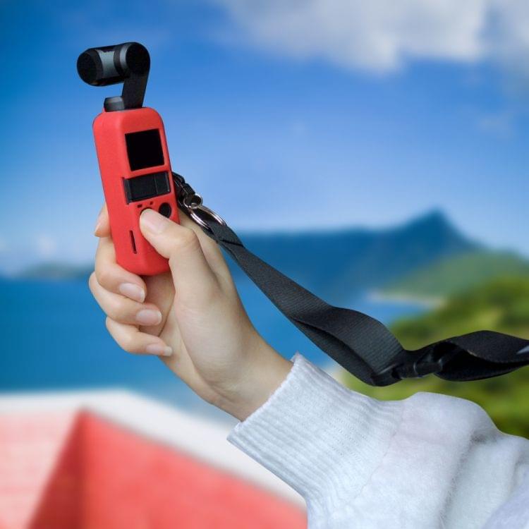 Non-slip Dust-proof Cover Silicone Sleeve for DJI OSMO Pocket(Black)