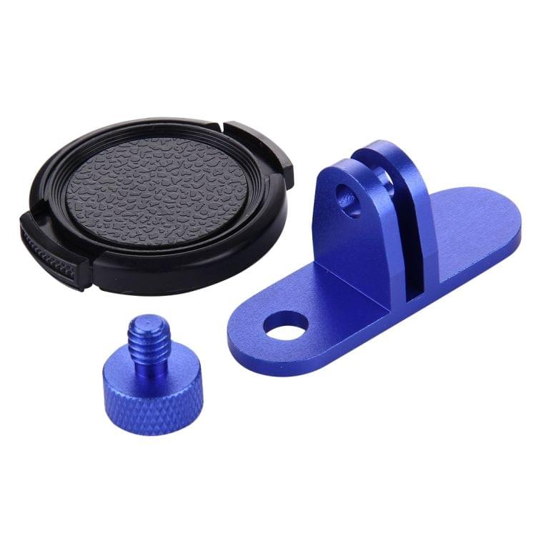 For Xiaomi Xiaoyi Yi II Sport Action Camera Aluminum Alloy Housing Protective Case with Lens Protective Cap(Dark Blue)