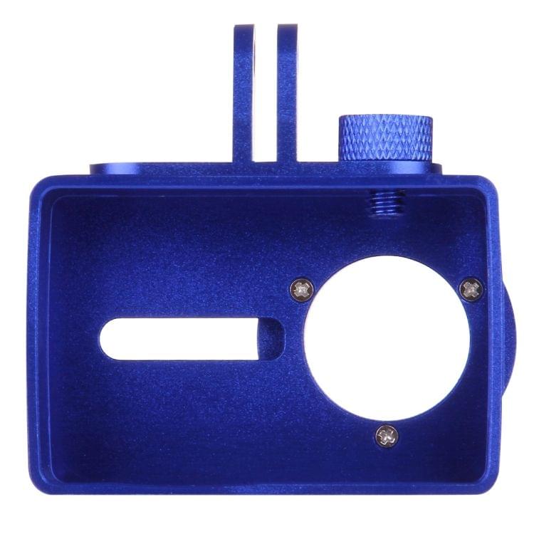 For Xiaomi Xiaoyi Yi II Sport Action Camera Aluminum Alloy Housing Protective Case with Lens Protective Cap(Dark Blue)