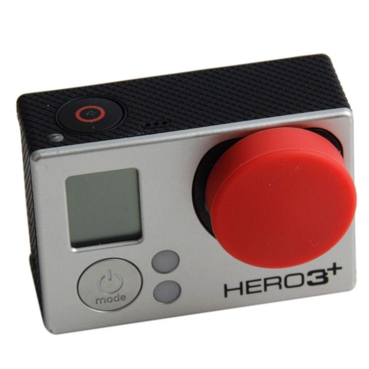 TMC Round Shape Silicone Cap for GoPro Hero 4 / 3+(Red)