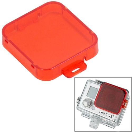 Snap-on Dive Filter Housing for HD GoPro Hero 4 / 3+, ST-132(Red)