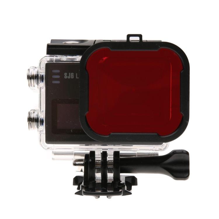 SJCAM SJ6 Cube Snap-on Dive Housing Lens Filter(Red)