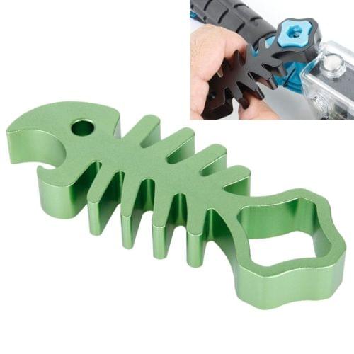 TMC Fishbone Style Aluminium Tighten Wrench Nut Spanner Thumb Screw Tool for GoPro  NEW HERO /HERO6   /5 /5 Session /4 Session /4 /3+ /3 /2 /1(Green)