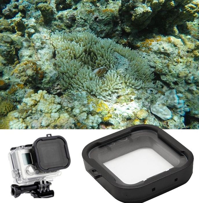 Cube Snap-on Dive Housing Lens 6 Lines Star Filter for GoPro HERO4 /3+