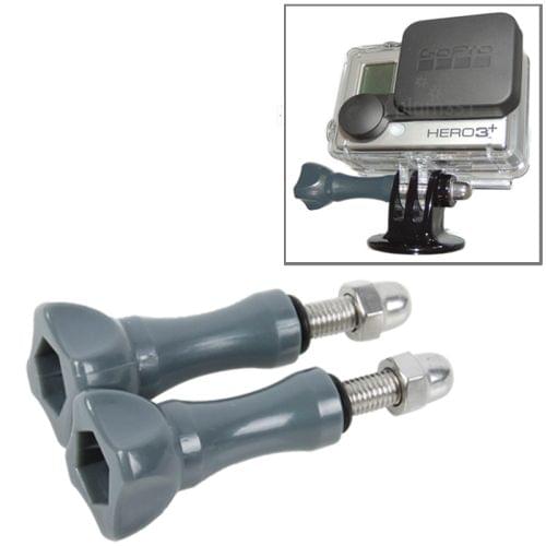 2 PCS TMC HR171 Plastic 5.5cm Thumb Screw for GoPro HERO4 /3+ /3 /2 Cameras(Grey)